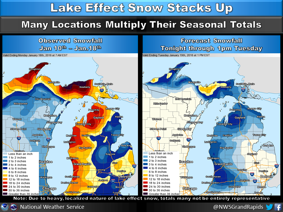 Lake Effect Snow Blankets Michigan, Snow Reports Needed!